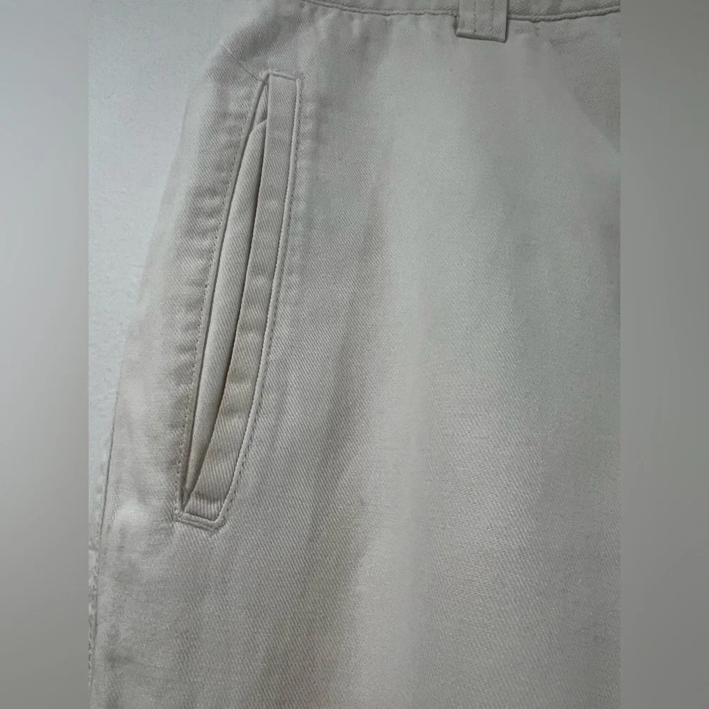 ARMANI COLLEZIONI Men's beige cargo pants zip button pockets 36